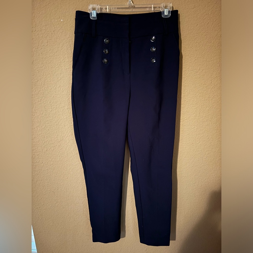 New York and Company Design Studio Size 6 Navy Blue Pants